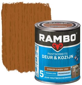 Rambo Pantserbeits Deur & Kozijn Transparant Hoogglans 1203 Donkereiken 0,75 Ltr