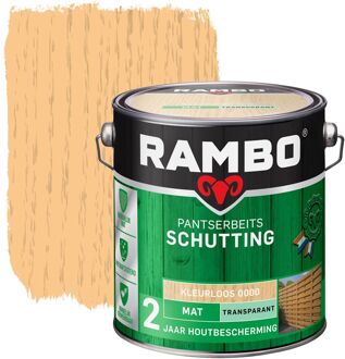 Rambo Pantserbeits Schutting Transparant Mat 0000 Kleurloos 2,5l