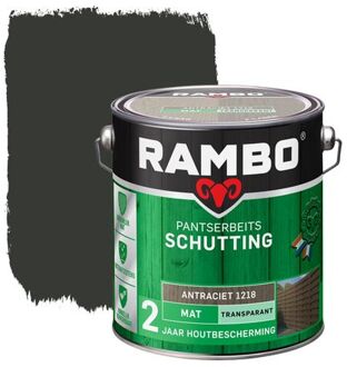 Rambo Pantserbeits Schutting Transparant Mat 1218 Antraciet 2,5l
