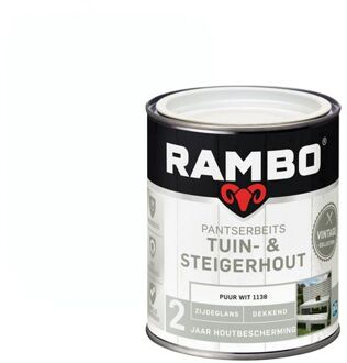 Rambo Pantserbeits Tuin En Steigerhout 1138 Puurwit 0,75l