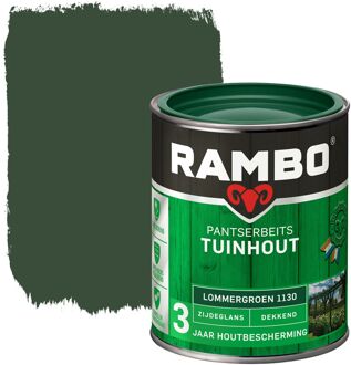 Rambo Pantserbeits Tuinhout Dekkend Zijdeglans 1130 Lommergroen 0,75l