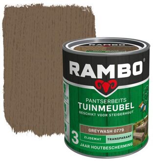 Rambo Pantserbeits Tuinmeubel Transparant Zijdemat Greywash 0,75l