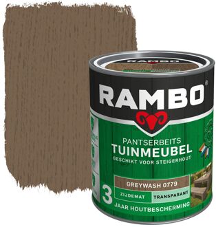 Rambo Pantserbeits Tuinmeubel Transparant Zijdemat Greywash 0,75l
