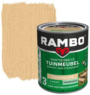 Rambo Pantserbeits Tuinmeubel Transparant Zijdemat Kleurloos 0,75l