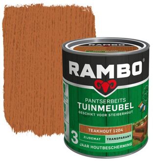 Rambo Pantserbeits Tuinmeubel Transparant Zijdemat Teakhout 0,75l