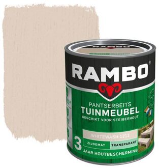 Rambo Pantserbeits Tuinmeubel Transparant Zijdemat Whitewash 0,75l