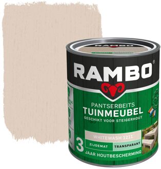 Rambo Pantserbeits Tuinmeubel Transparant Zijdemat Whitewash 0,75l