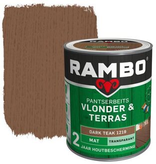 Rambo Pantserbeits Vlonder En Terras Transparant Mat Darkteak 1l