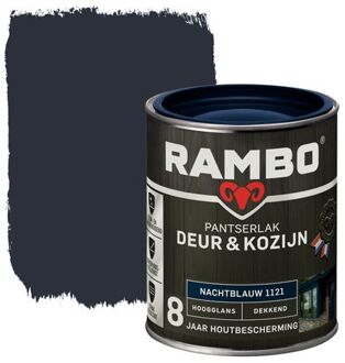 Rambo Pantserlak Deur En Kozijn Dekkend Hoogglans 1121 Nachtblauw 0,75l