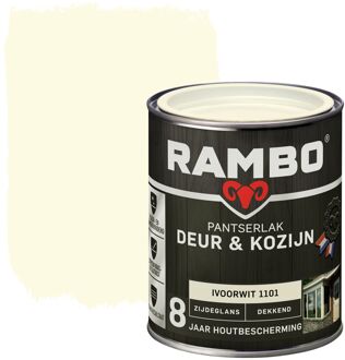 Rambo Pantserlak Deur En Kozijn Dekkend Zijdeglans 1101 Ivoorwit 0,75l