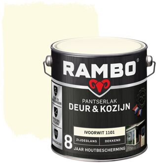 Rambo Pantserlak Deur En Kozijn Dekkend Zijdeglans 1101 Ivoorwit 2,5l