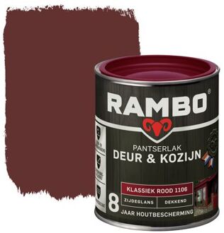 Rambo Pantserlak Deur En Kozijn Dekkend Zijdeglans 1106 Klassiekrood 0,75l