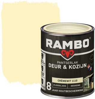 Rambo Pantserlak Deur En Kozijn Dekkend Zijdeglans 1110 Crèmewit 0,75l
