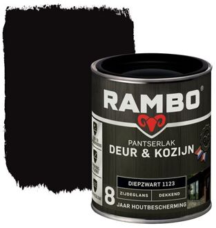 Rambo Pantserlak Deur En Kozijn Dekkend Zijdeglans 1123 Diepzwart 0,75l
