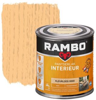 Rambo pantserlak interieur transparant mat kleurloos 250ml