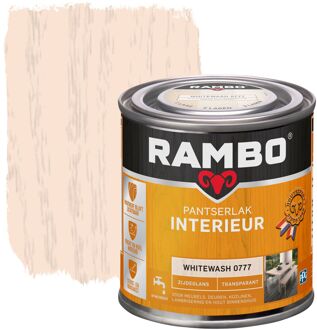 Rambo Pantserlak Interieur Transparant Zijdeglans 0777 Whitewash 0,25 Ltr