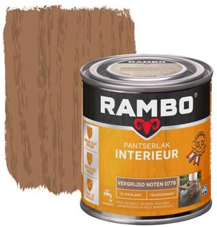 Rambo Pantserlak Interieur Zijdeglans Transparant - Vergrijsd noten 0778 0,25L