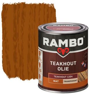 Rambo Teakhout Olie Transparant 1204 Teak 0,75l