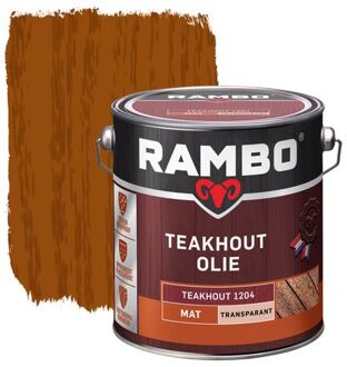 Rambo Teakhout Olie Transparant 1204 Teak 2,5l