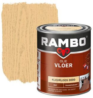 Rambo Vloer Olie Transparant Mat Kleurloos 0000-0,75 Ltr