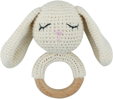 Rammelaar & Bijtring in 1 - Kusje Konijntje Serie - Ivory