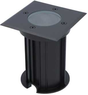 Ramsay LED Grondspot Vierkant - Dimbaar - GU10 - Excl. Lichtbron - Tuinspot - Zwart - IP67 waterdicht - Overrijdbaar voor de Oprit, Tuin en Terras