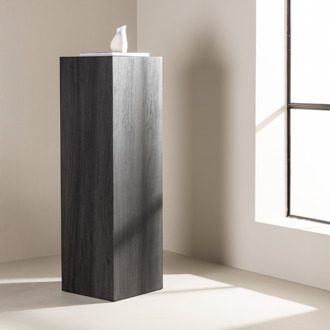 Rana houten decoratieve zuil zwart - 130 x 40 cm