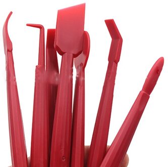 Rand Closing Tool Voor Auto Film Plakken Kleurverandering Film Onzichtbare Auto Kleren Kloof Schraper Tool 7 Stuk set