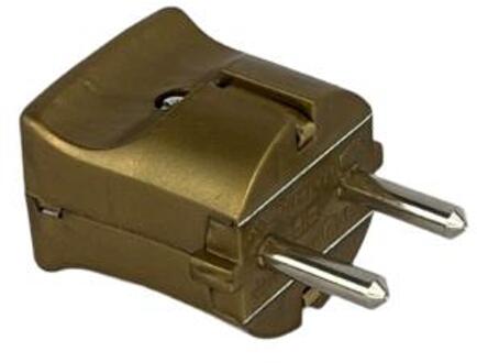 Randaarde stekker bronskleur