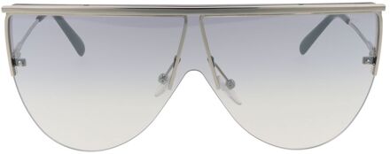Randloze Schild Zonnebril Lichtgrijs
