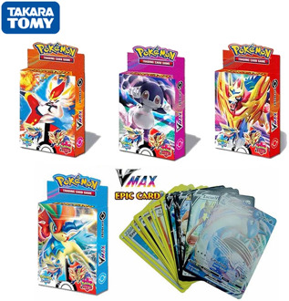 Random 25Pcs/Box New Pokemon Cards Vmax English Version Battle Trading Collection Booster EPIC Card TAKARA TOMY Kids Toys Gift