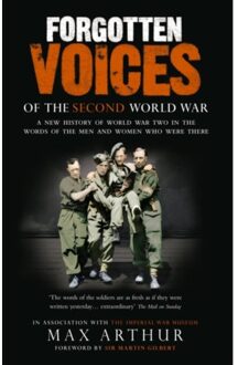 Random House Uk Forgotten Voices Of The Second World War - Max Arthur