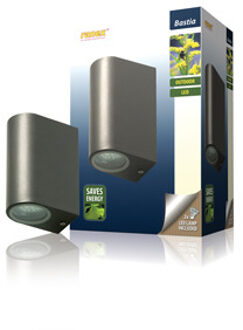 Ranex Omhoog/omlaag LED-wandlamp 6 W grijs 5000.331