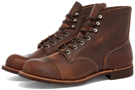 Ranger Iron Enkellaarzen Red Wing Shoes , Brown , Heren - 44 Eu,43 1/2 Eu,43 Eu,42 Eu,46 Eu,41 1/2 EU