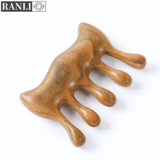 Ranli Newgold Zijde Sandelhout Kam Professionele Haar Kam Natuurlijke Sandelhout Handgemaakte Massage Schoonheid Haarverzorging Massage Kam S130