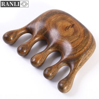 Ranli Newgold Zijde Sandelhout Kam Professionele Haar Kam Natuurlijke Sandelhout Handgemaakte Massage Schoonheid Haarverzorging Massage Kam S130