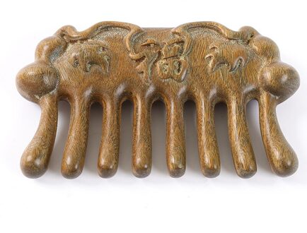 Ranli Newgold Zijde Sandelhout Kam Professionele Haar Kam Natuurlijke Sandelhout Handgemaakte Massage Schoonheid Haarverzorging Massage Kam S130