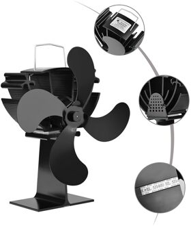 Rantion Warmte Aangedreven Kachel Fan Thermo-Motive Log Hout Brander Eco Vriendelijke Stille Ventilator Thuis Efficiënte Warmteverdeling