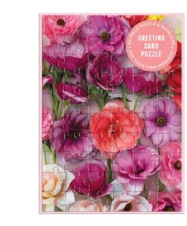 Ranunculus Greeting Card Puzzle - Galison