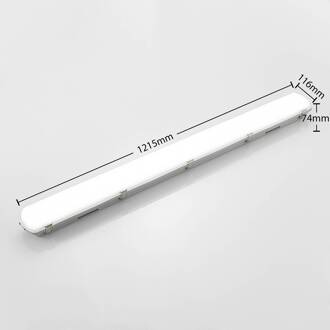 Rao vochtbestendige LED lamp, lengte 121,5 cm, set van 2 wit (RAL 9016)