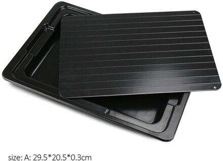 Rapid Lightning Ontdooien Boord Thuis Keuken Snelle Ontdooien Board Met Water Catching Lade Snelle Behoud Ontdooien Board 29.5X20.5X0.3CM