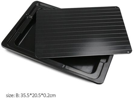 Rapid Lightning Ontdooien Boord Thuis Keuken Snelle Ontdooien Board Met Water Catching Lade Snelle Behoud Ontdooien Board 35.5X20.5X0.2CM