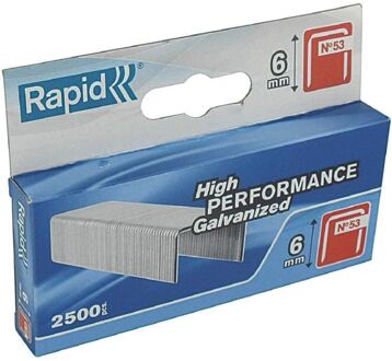 Rapid Nieten 53/6 mm Gegalvaniseerd 2.500 st.. Box