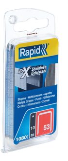 Rapid Nieten - No 53 - RVS - 10 mm blister 1080 stuks