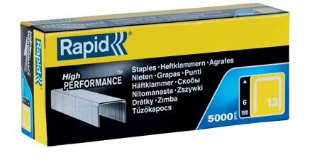 Rapid Nieten Rapid 13/6 gegalvaniseerd standaard 5000 stuks