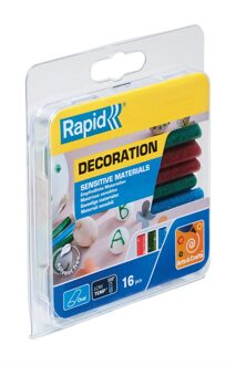 Rapid ovale lijmpatronen voor gevoelige materialen. glitter gekleurd