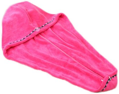 Rapided Drogen Haar Handdoek Snel Droog Haar Hoed Cap Gewikkeld Handdoek Badmuts Dikkere Microfiber Badhanddoek Badkamer Gereedschap heet roze