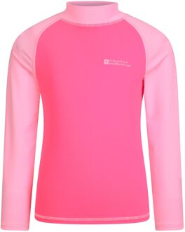 Rash Top met lange mouwen voor kinderen/Kinderen (Bubblegum Roze) - 2-3J / 92-98cm