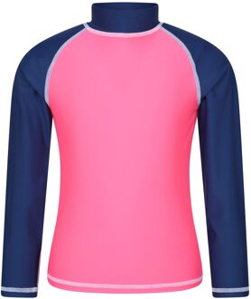 Rash Top met lange mouwen voor kinderen/Kinderen (Donkerroze) - 5-6J / 110-116cm