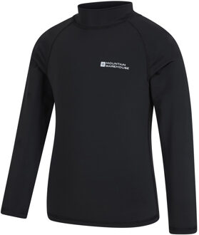 Rash Top met lange mouwen voor kinderen/Kinderen (Zwart) - 9-10J / 134-140cm